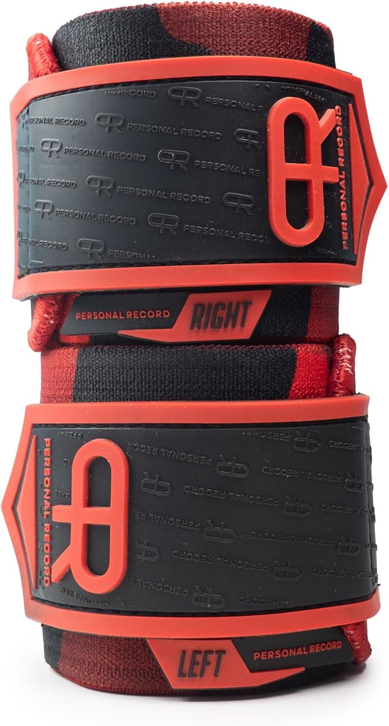 PR Personal Record Heavy Duty Premium Wrist Wraps, More Elasticity, Reinforced Stitching, Extra Wide Strap, Strong Thumb Loop, Larry Wheels Weightlifting Wraps - Image 3
